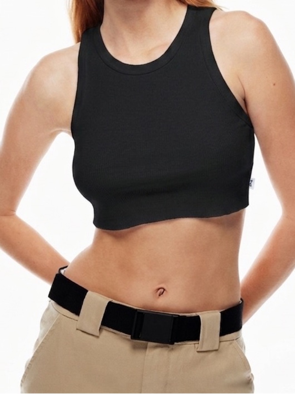 TNA Ribbed Cropped Racer Tank - Picture 6 of 6